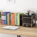 Adjustable Book Shelf Separate Pencil Pen Holder Storage Box Rack Desk Stationery Density Plate Desktop Organizer