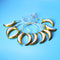 10PCS Golden Moon Shape Eid Ramadan LED String Light Lamp  Islamic Indoor Home Party Decor