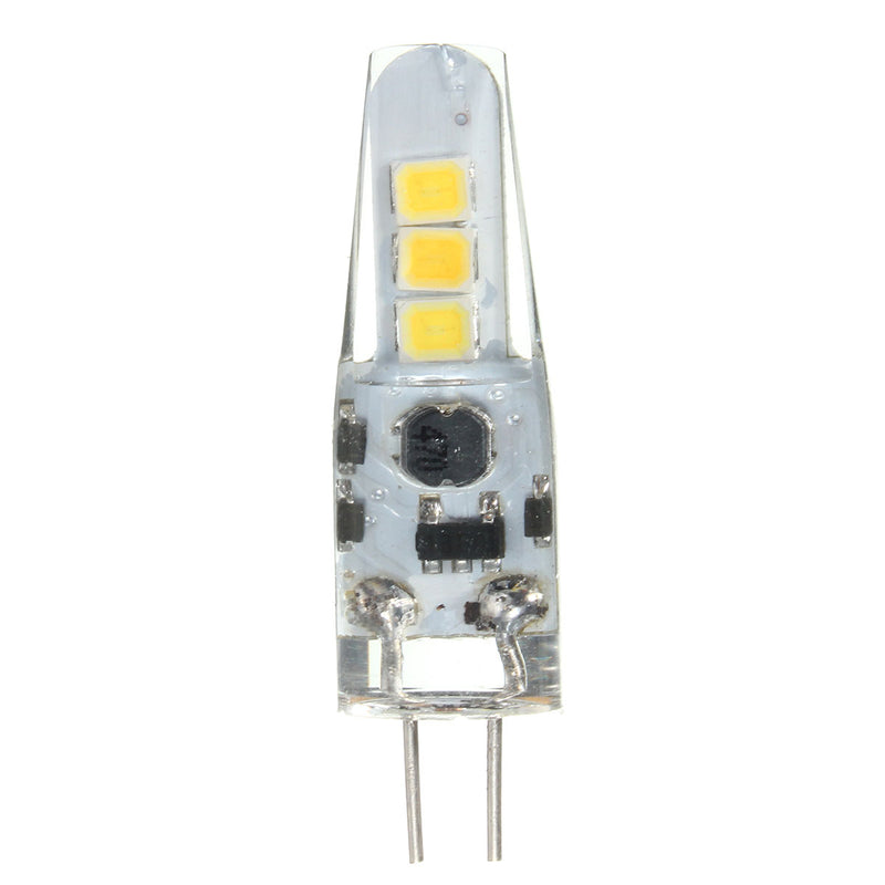 Mini G4 LED Corn Bulb 2W 6 SMD 2835 Silicone Crystal Lamp Light DC12V