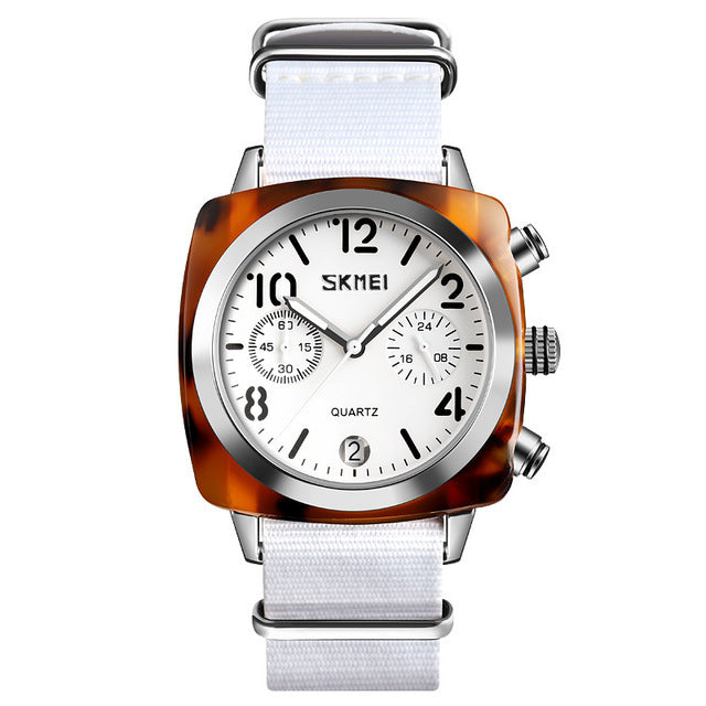 SKMEI 9186 Unique Design Multi-dial Luminous Waterproof Women Wristwatch Quartz Watch