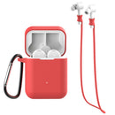 Bakeey 3 in 1 Xiaomi Air bluetooth Wireless Headset Case Silica Gel Protection Anti-lost Rope Metal Buckle Earphone Storage Box