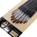 BGLN 803 9 Pcs/set Nylon Hair Oil Paint Brush Round Painting Brush For Watercolor Oil Acrylic Brush Pen pincel para pintura School Students Art Supplies