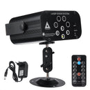 30W RGBW LED 128 Pattern Stage Light Auto/Voice/Remote Control DJ Club KTV Disco AC110-240V