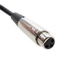 33FT XLR 3-Pin Female To 6.35mm Mono Plug Pro Audio Cable Microphone Signal Lead