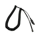 Quick Disconnect to RJ9/10/11 Telphone Headset Cable Adapter Coiled for Superset 4000 Series, Models 4015, 4025, 4125, 4150, Mitel IP Series, Models 5020, 5020i, 5140, 5220
