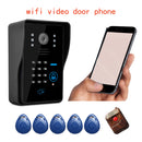Security Apartment Wifi Video Door Phone Wireless Intercom Wifi Doorbell Camera HD 1080P Support Motion Detect Alarm,IR Night Vision, Cloud Storage.Remote Unlocking