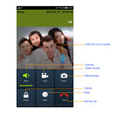 Security WIFI Wireless Video Doorphone Camera Wide Angle Motion Detection Alarm WIFI Doorbell Wireless Internet & Smartphone Access for IOS Android