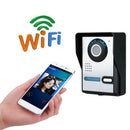 Security WIFI Wireless Video Doorphone Camera Wide Angle Motion Detection Alarm WIFI Doorbell Wireless Internet & Smartphone Access for IOS Android