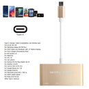 USB C with Micro SD / MMC / SD Card Reader + USB 3.0 Type A + USB Type C Power Delivery Charging Port Hub Adapter - USB-C to Super Speed USB, TF MicroSD & SD Memroy Card Reader Adapter Connector Cable Gold
