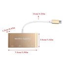 USB C with Micro SD / MMC / SD Card Reader + USB 3.0 Type A + USB Type C Power Delivery Charging Port Hub Adapter - USB-C to Super Speed USB, TF MicroSD & SD Memroy Card Reader Adapter Connector Cable Gold