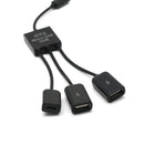 3 in 1 USB OTG Cable Adapter, Micro USB Hub USB OTG Extension Adapter for Smartphone for Samsung Galaxy S2/S3/S4/Note, Sony Xperia NX-02D,Sony Xperia acro HDIS12S, Sony S-series Tablets