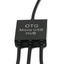 3 in 1 USB OTG Cable Adapter, Micro USB Hub USB OTG Extension Adapter for Smartphone for Samsung Galaxy S2/S3/S4/Note, Sony Xperia NX-02D,Sony Xperia acro HDIS12S, Sony S-series Tablets