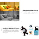 Wireless Security Surveillance Camera, 720P HD 1MP WiFi Security Surveillance Camera Home Monitor with Night Vision, Motion Alarm, Romote Viewing White