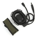 Single PTT Headset Earpiece Microphone for Baofeng Kenwood Walkie Talkie Intercom Radio