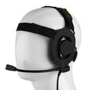 Single PTT Headset Earpiece Microphone for Baofeng Kenwood Walkie Talkie Intercom Radio
