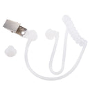 Acoustic Tube Earpiece Earphone Microphone Clip on For Walkie Talkie Two Way Radio