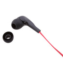In-ear Earpiece Microphone Flat Tangle Free Cable Earphone For Walkie Talkie Radio Red