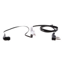 In-ear Earpiece Microphone Flat Tangle Free Cable Earphone For Walkie Talkie Radio Black