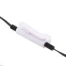 In-ear Earpiece Microphone Flat Tangle Free Cable Earphone For Walkie Talkie Radio Black