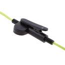In-ear Earpiece Microphone Flat Tangle Free Cable Earphone For Walkie Talkie Radio Green