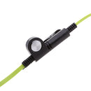 In-ear Earpiece Microphone Flat Tangle Free Cable Earphone For Walkie Talkie Radio Green
