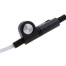 In-ear Earpiece Microphone Flat Tangle Free Cable Earphone For Walkie Talkie Radio White