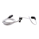 In-ear Earpiece Microphone Flat Tangle Free Cable Earphone For Walkie Talkie Radio White