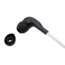 In-ear Earpiece Microphone Flat Tangle Free Cable Earphone For Walkie Talkie Radio White