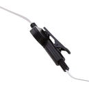 In-ear Earpiece Microphone Flat Tangle Free Cable Earphone For Walkie Talkie Radio White