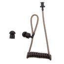 Coil Acoustic Air Tube With Ear Bud For Walkie Talkie Radio Earpiece Headset