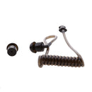 Coil Acoustic Air Tube With Ear Bud For Walkie Talkie Radio Earpiece Headset