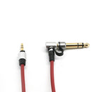 3.5mm Aux Auxiliary Cord Male to Male Stereo Audio Cable with 6.5mm Connector for MP3 Car PC Red