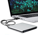 USB 3.0 DVD RW Drive, External CD DVD Drive USB3.0 Portable DVD Rewriter Burner CD/DVD-RW Writer Burner for Mac Macbook Pro and other Laptop Desktops