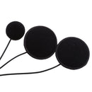 2 PIN Motorcycle Bike Headset Earpiece Mic PPT for Kenwood BaoFeng WouXun PuXing Linton Two Way Radio Walkie Talkie - Black