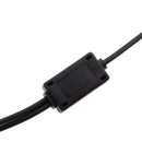 2 PIN Motorcycle Bike Headset Earpiece Mic PPT for Kenwood BaoFeng WouXun PuXing Linton Two Way Radio Walkie Talkie - Black