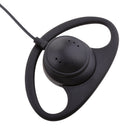 D Shape Ear Hook Earpiece Headset With PTT & Mic For Baofeng Kenwood TK Series and other 2 Pin Radios