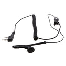 2-pin In-ear Clip On Earphone With Mic For Baofeng Motorola Walkie Talkie
