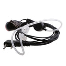 LED Headset Earphone Earpiece Acoustic Tube Mic for 2-pin Talkabout Radio Intercom