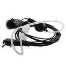 LED Headset Earphone Earpiece Acoustic Tube Mic for 2-pin Talkabout Radio Intercom
