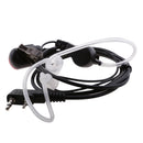 LED Headset Earphone Earpiece Acoustic Tube Mic for 2-pin Talkabout Radio Intercom