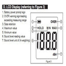 Professional Digital Sound Level Meter with Backlit Display High Accuracy Measuring 30dB-130dB