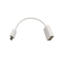 3 in 1 Mini-HDMI to HDMI Adapter + Micro USB to USB Female Cable + Male GPIO Header for Raspberry Pi Zero Adapter Kit White