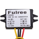 DC Volt Converter 8-36V 12V/24V Step Down to 5V 5A/25W Car LED Power Supply Waterproof