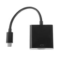 Type C USB 3.1 Male To HDMI Female Adapter TV Display Converter Video Cable White for PC Laptop Tablet Black