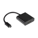Type C USB 3.1 Male To HDMI Female Adapter TV Display Converter Video Cable White for PC Laptop Tablet Black