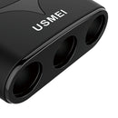 3 Socket Car Cigarette Lighter Adapter Socket Splitter Separate Switch with Dual USB Type-c Car Charger 3.1A for iPhone iPad, Android Samsung Phones