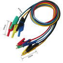1 Set of Silicone Banana Plug to Crocodile Alligator Clip Test Probe Lead Wire