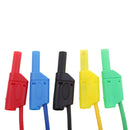 1 Set of Silicone Banana Plug to Crocodile Alligator Clip Test Probe Lead Wire