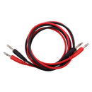 2 Pieces 1m 4mm Silicone Banana Plug to Stackable Banana Plug Test Cable Lead for Multimeter