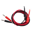 1Set 1M 4mm Silicone Banana Plug to Test Hook Clip Probe Lead Wire Cable Test Leads Kits